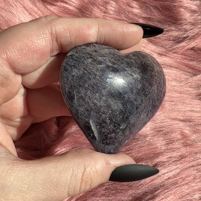 Stunning High Quality Sunstone Iolite Heart