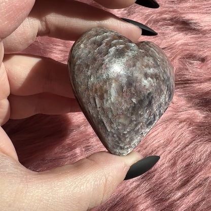 Stunning High Quality Sunstone Iolite Heart